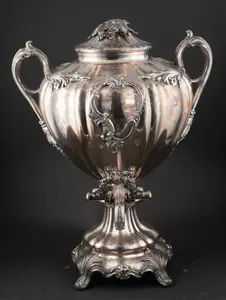 Antique Silver Plated Hot Water Urn