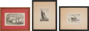 Charles J A Wilson, 1880-1965, Two Nautical, Etchings