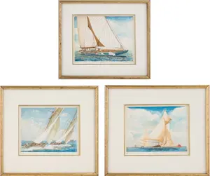 M. Whitecomb, Three Nautical, Etchings