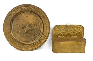 Dutch Brass Repousse Candlebox