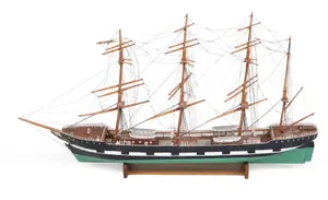 Ship Model of a Four Masted Sailing Vessel