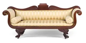 Classical Carved Mahogany Settee