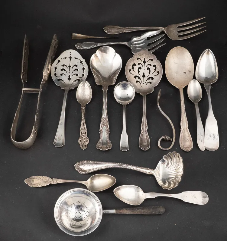 Assorted Sterling Silver and Coin Silver Flatware from auction in Bloomfield, New Jersey — image 8