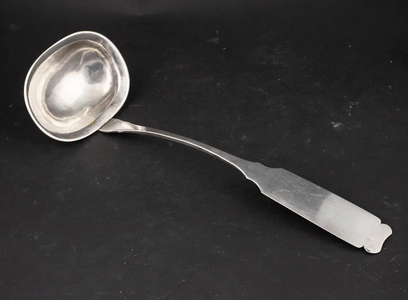 Continental 13 Loth Silver Soup Ladle from auction in Bloomfield, New Jersey — image 14