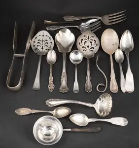 Assorted Sterling Silver and Coin Silver Flatware
