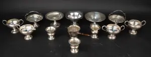 Three Sterling Silver Cigarette Urns