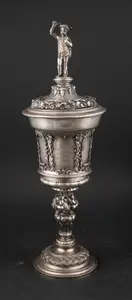 Continental Silver Lidded Chalice