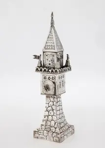 A LARGE SILVER SPICE TOWER. Germany, 19th century.