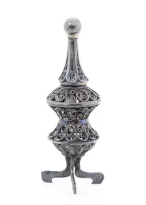 A STERLING SILVER SPICE TOWER. Israel, c. 1990
