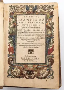 Epitheta Joannis Ravisii Textoris, 1618