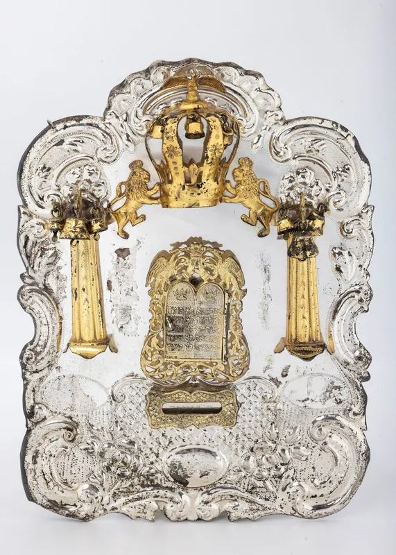 A LARGE SILVER TORAH SHIELD. American, c. 1920 from auction in woodmere, New York — image 20
