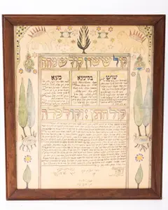 AN EARLY PERSIAN KETUBAH. 1860