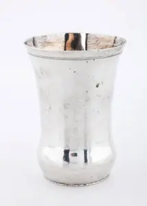 A LARGE SILVER KIDDUSH GOBLET. Vienna, 1832.
