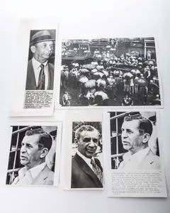 FIVE ORIGINAL JEWISH MAFIA PRESS PHOTOS - 20TH CENTURY