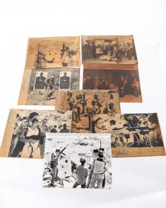 A COLLECTION OF EIGHT ORIGINAL PRESS PHOTOGRAPHS OFJEWISH DEFENSE LEAGUE ACTIVITIES AND TRAINING.