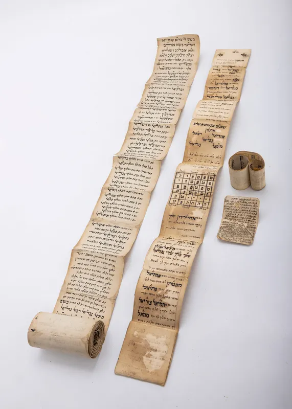 THREE KABBALISTIC AMULETS. Ottoman Empire, 19th century from auction in woodmere, New York — image 27