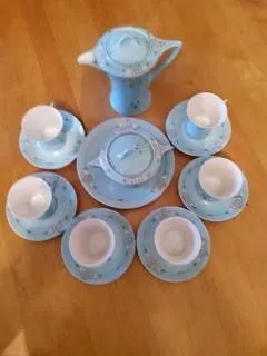 Cacilie Bavaria Porcelain Coffee Set with Floral Motif from auction in Covington, Louisiana — image 32