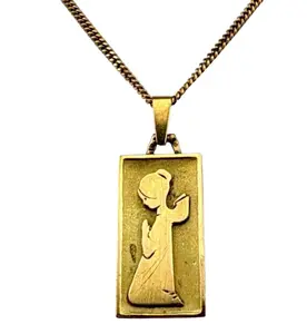 18k Angel Pendant & Chain