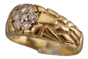 14k Gold Man's Diamond Ring