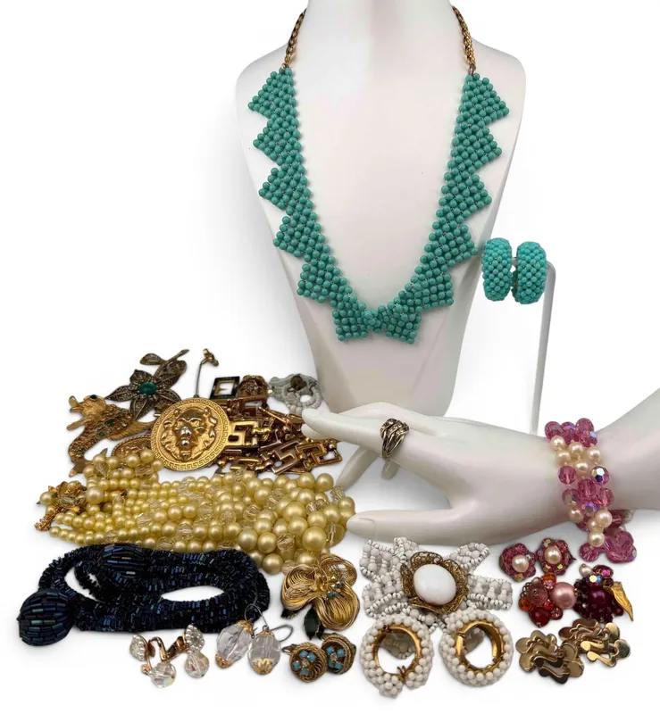 Grouping Of Vintage Mid Century Costume Jewelry from auction in Scotts Valley, California — image 2