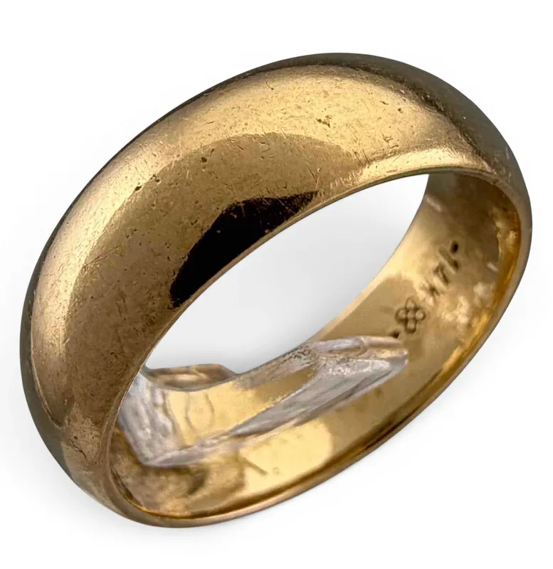 14K Yellow Gold Band from auction in Scotts Valley, California — image 10