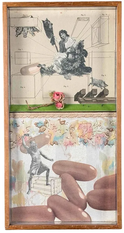 Jack Clare Nichelson (American, 1934-2017), Mixed Media Collage Shadowbox from auction in Scotts Valley, California — image 39