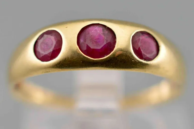 Vintage 14K Yellow Gold Ruby Ring from auction in Scotts Valley, California — image 16