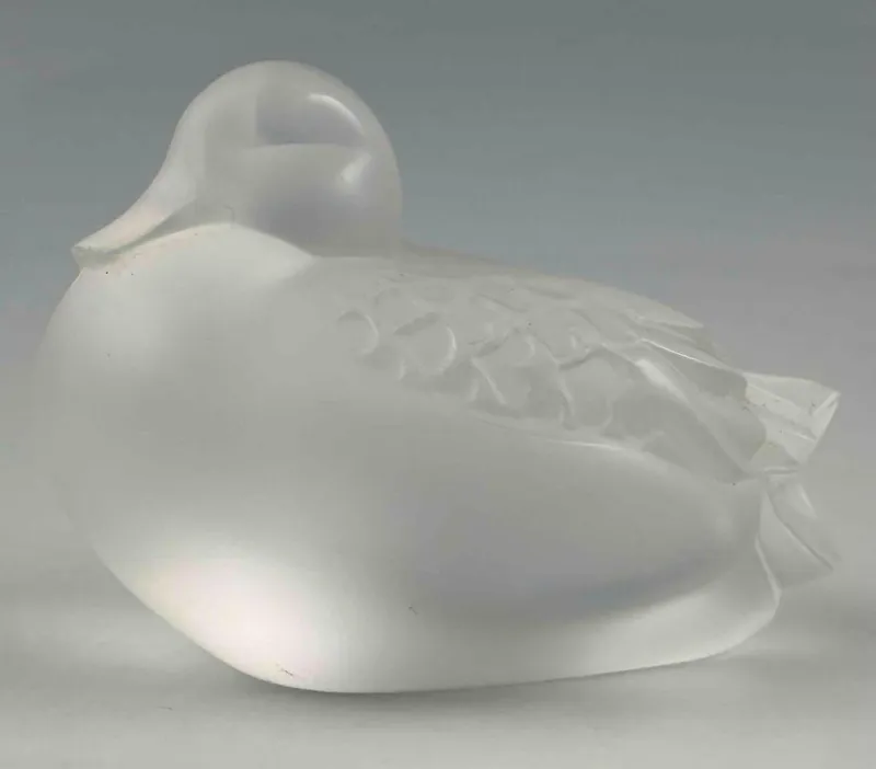 Lalique Canard Dormeur (Sleeping Duck) Crystal Figure from auction in Scotts Valley, California — image 46