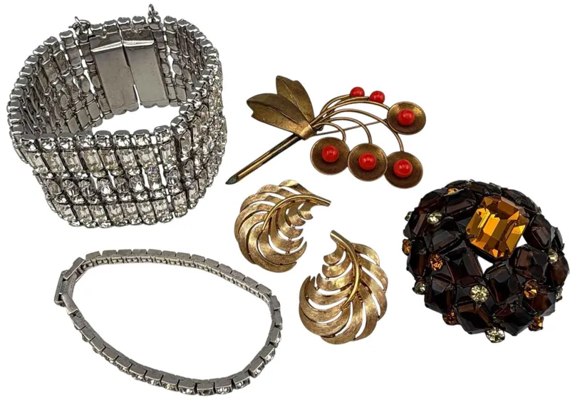 Vintage Costume Jewelry Including Schreiner, Trifari from auction in Scotts Valley, California — image 3