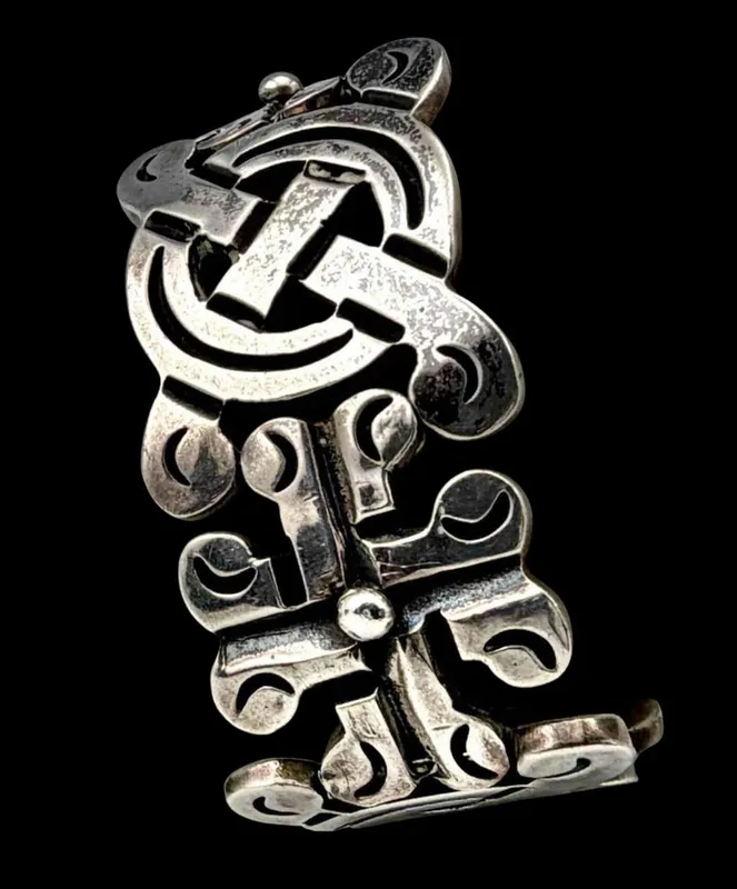 Vintage Taxco Sterling Silver Bracelet from auction in Scotts Valley, California — image 13