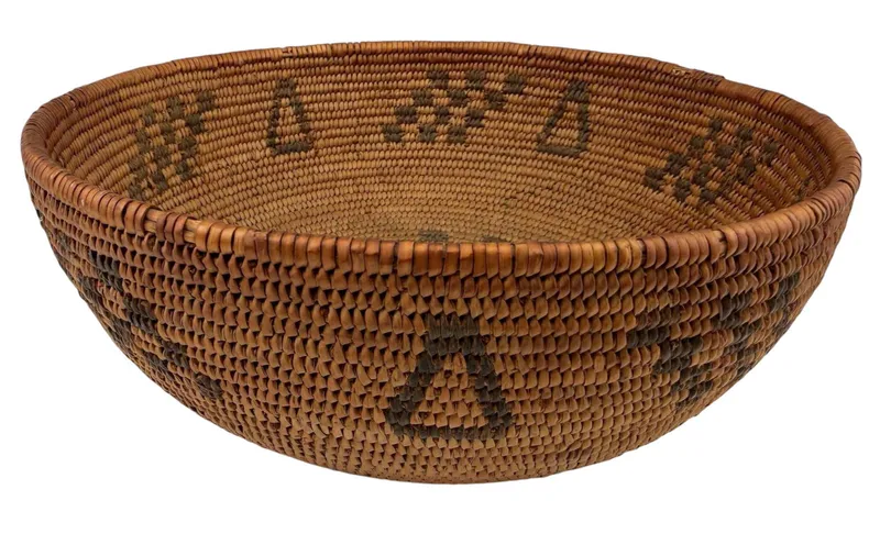 Great Basin/ Mono Native American Woven Basket from auction in Scotts Valley, California — image 31