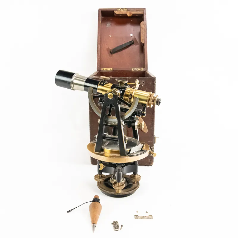 Antique Saegmuller Brass Mining Transit from auction in Union, Illinois — image 8