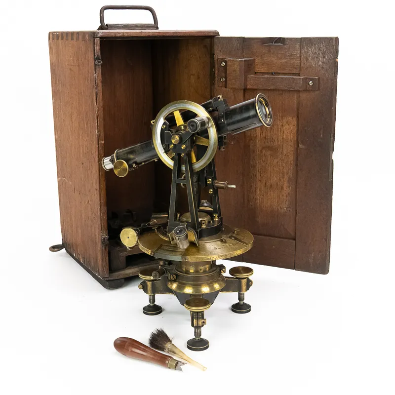 Antique Dennert & Pape Brass Theodolite from auction in Union, Illinois — image 28