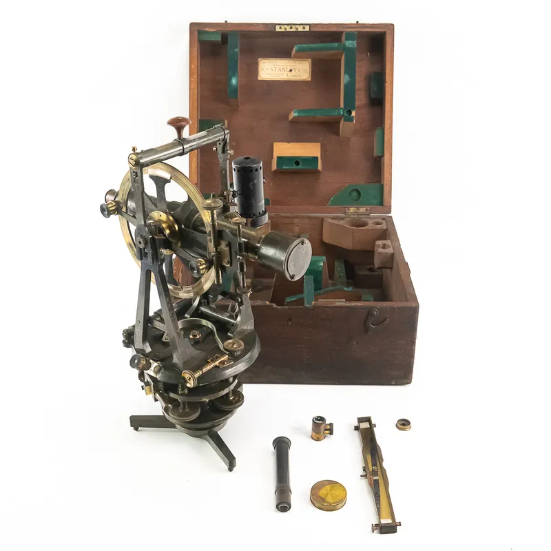 W.F. Stanley Antique Brass Theodolite from auction in Union, Illinois — image 30