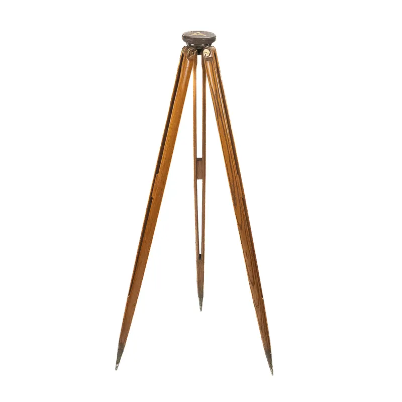 Brass & Wood Surveyor Tripod from auction in Union, Illinois — image 25