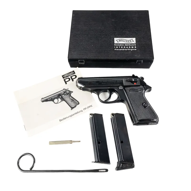 Walther PPK/S 9mm Pistol w/Orig Case/Manual 164291 from auction in Union, Illinois — image 6