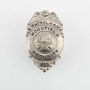 Woodfield IL Security Patrolman Badge #123
