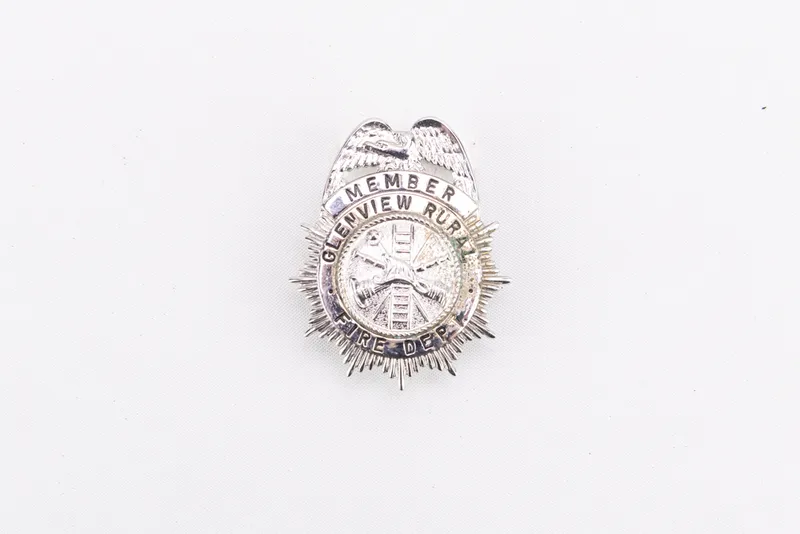 Glenview Rural Fire Department Member Hat Shield from auction in Union, Illinois — image 12