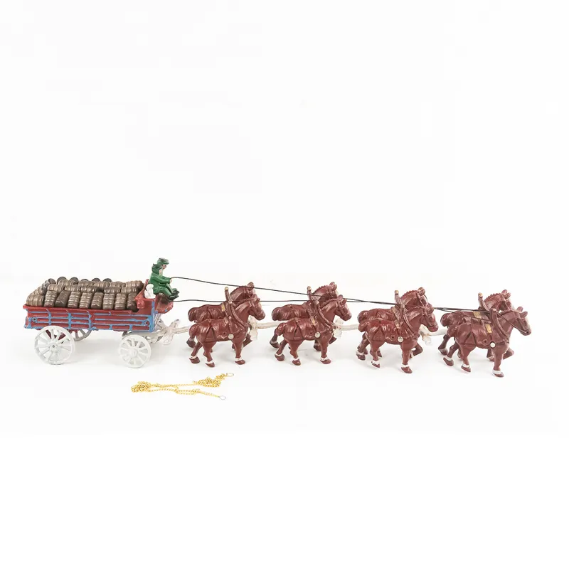 Cast Iron Toy Horse Drawn Beer Wagon from auction in Union, Illinois — image 44
