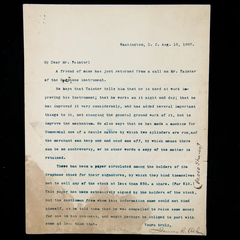 Historic 1887 Letter to Uriah H. Painter from auction in Union, Illinois — image 7