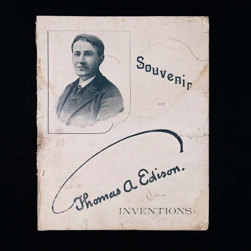 1890 Souvenir Program of Edison & His Inventions from auction in Union, Illinois — image 15
