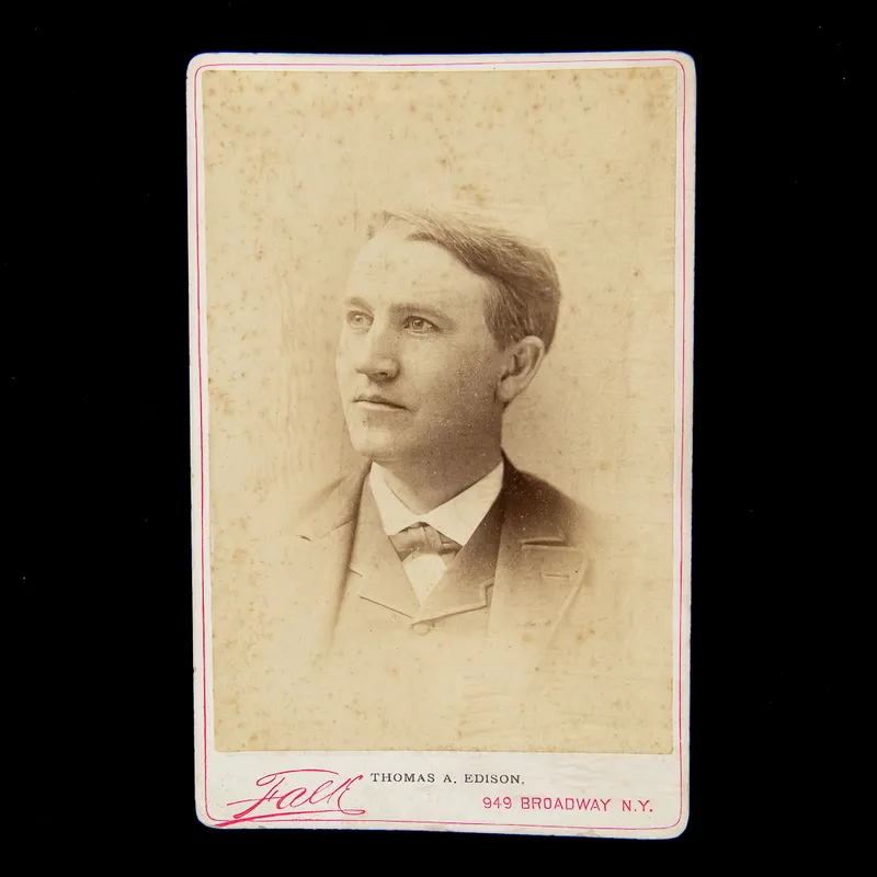 1887 Photograph of Thomas A.  Edison from auction in Union, Illinois — image 23