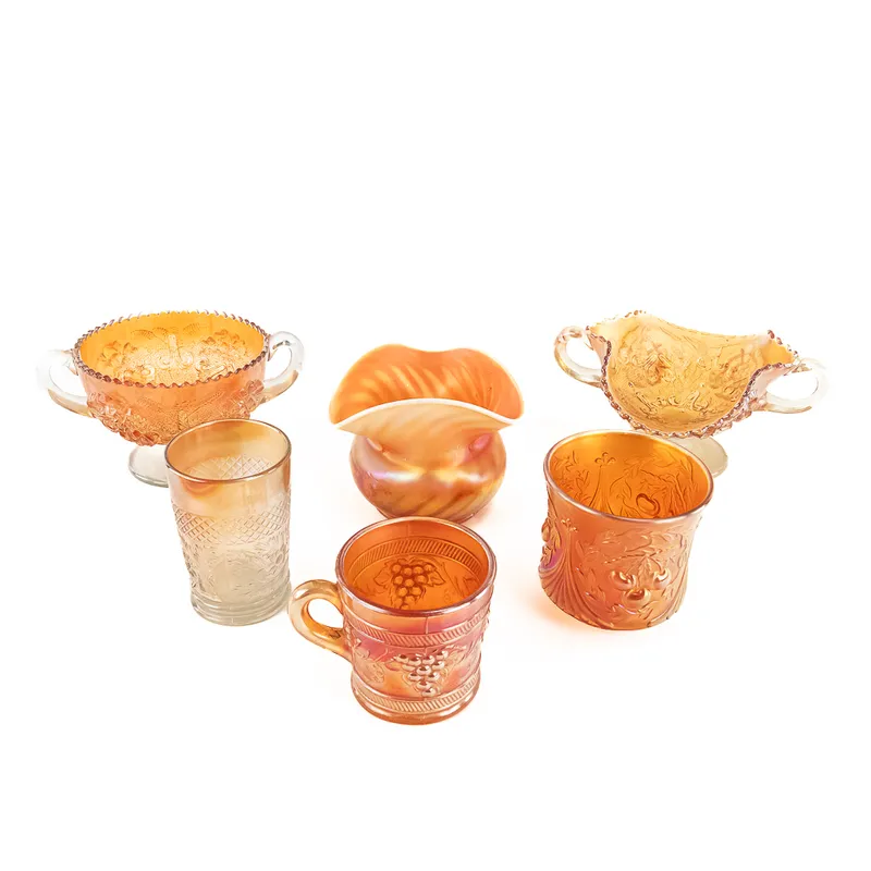 Carnival Glass Dugan & Diamond: 6-Pc Lot from auction in Union, Illinois — image 42