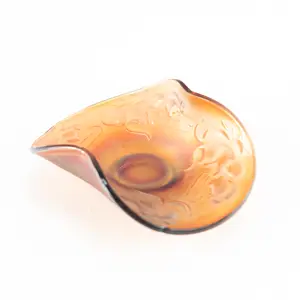 Carnival Glass: Fenton Kittens Two-Sides-Up Plate