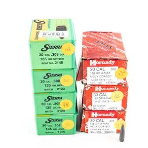 700+/- .308 Reloading Projectiles