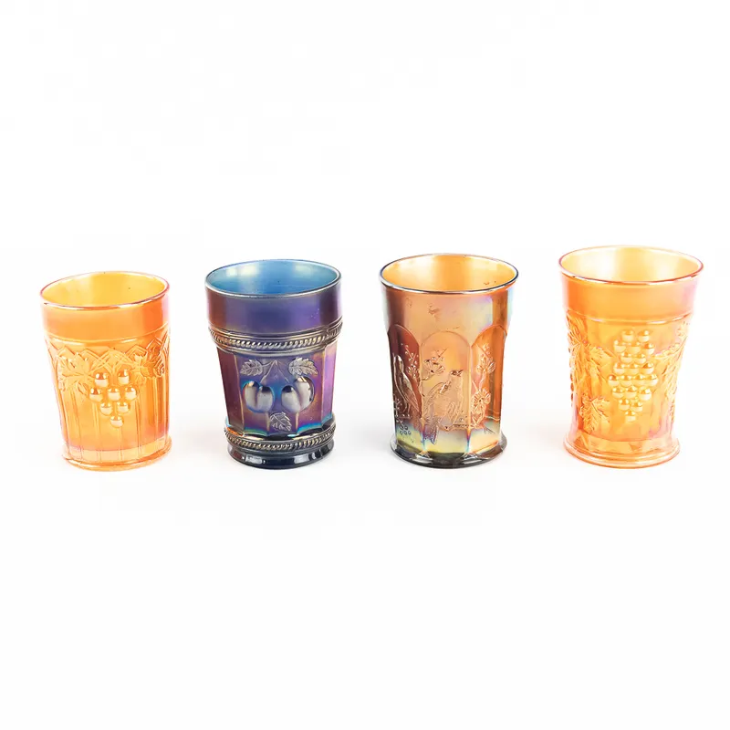 Carnival Glass: N'wood Tumblers 4-Pc from auction in Union, Illinois — image 11