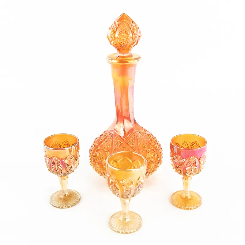 Carnival Glass: Imperial Decanter 4-Pc from auction in Union, Illinois — image 17