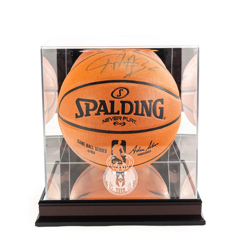Giannis Antetokounmpo Autographed Basketball from auction in Union, Illinois — image 18