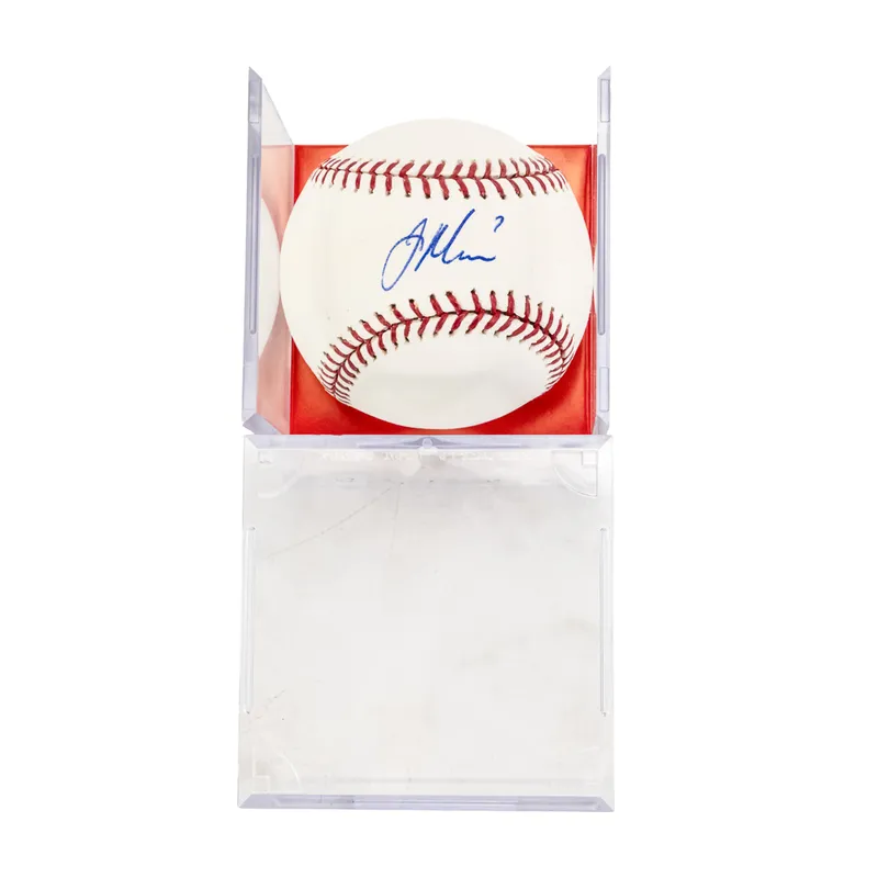 Joe Mauer AUTOGRAPHED Rawlings MLB Baseball from auction in Union, Illinois — image 22
