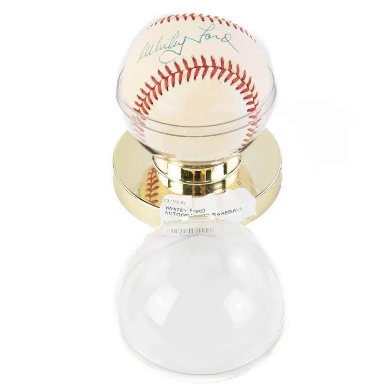 Whitey Ford Autographed Rawlings AL Baseball from auction in Union, Illinois — image 31